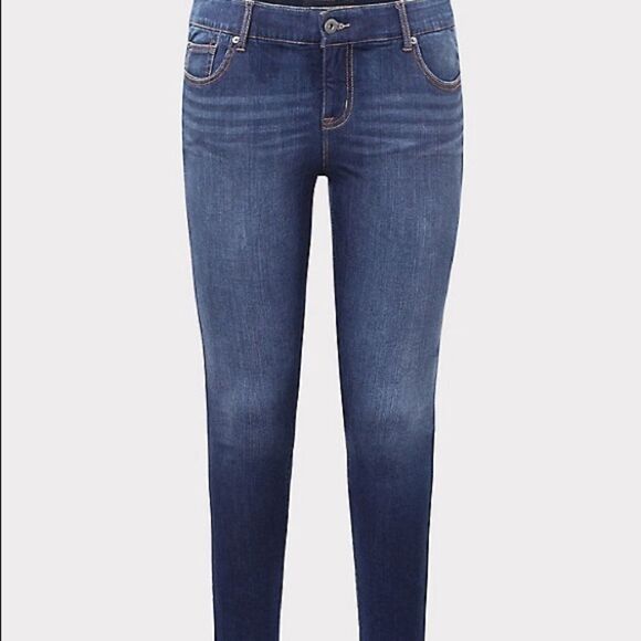 ✨2xHP✨SKY HIGH SKINNY JEAN - PREMIUM STRETCH DARK WASH✨ - Picture 3 of 6